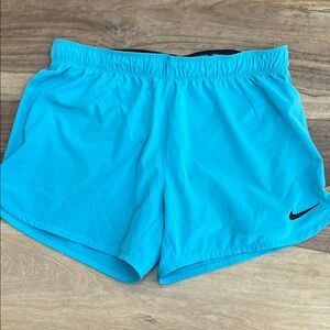 Nike Women's Turquoise Dri-Fit Athletic Shorts